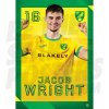 Norwich City FC Wright 24/25 Headshot Poster