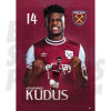 West Ham United FC Kudus 24/25 Action Poster