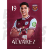 West Ham United FC Alvarez 24/25 Action Poster