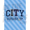 Established 1894 Blue Man City FC Poster A3