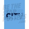 Super City Light Blue Man City FC Poster A3