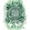 Celtic FC A3 Squad Montage Poster 20/21