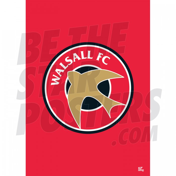 Walsall FC Crest A2 Poster