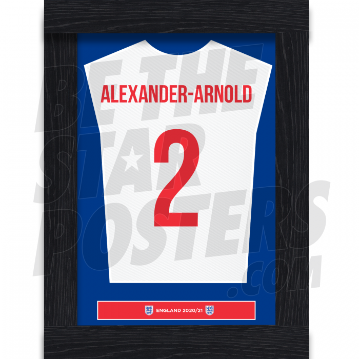Alexander Arnold England Framed Shirt Poster 20/21
