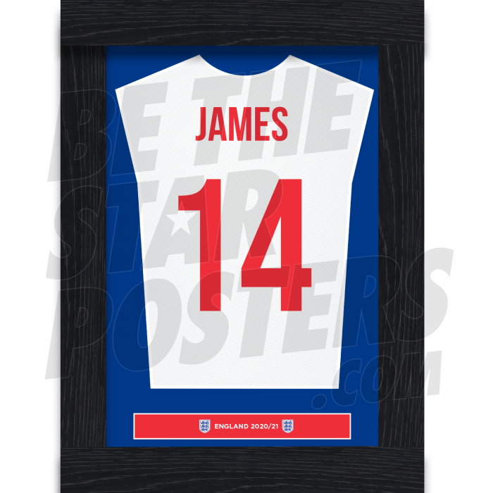 James England Framed Shirt Poster A4 20/21