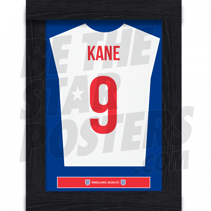 Kane England Framed Shirt Poster A4 20/21