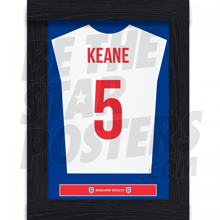 Keane England Framed Shirt Poster A4 20/21
