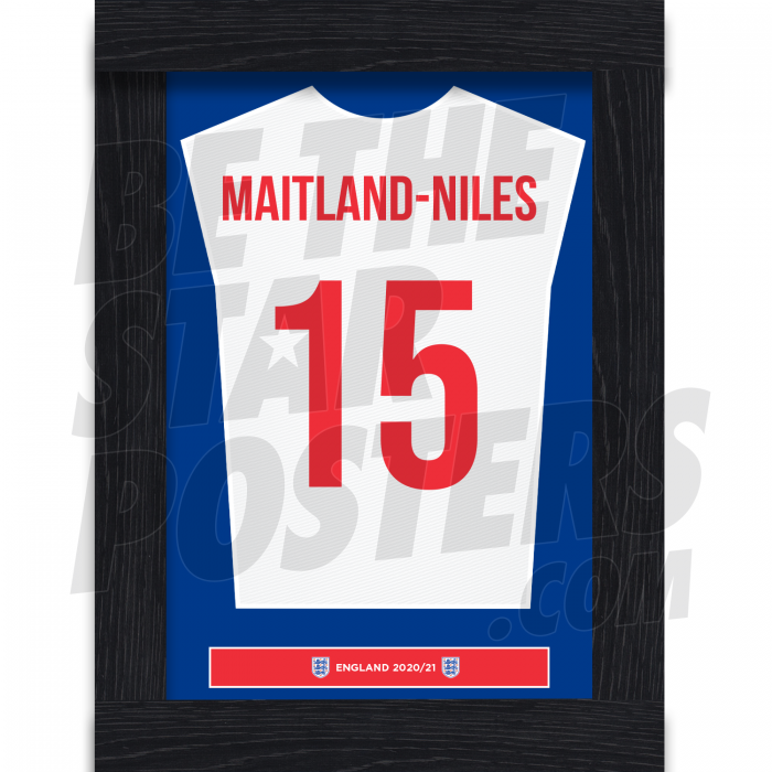 Maitland Niles England Framed Shirt Poster 20/21