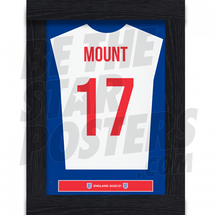 Mount England Framed Shirt Poster A4 20/21