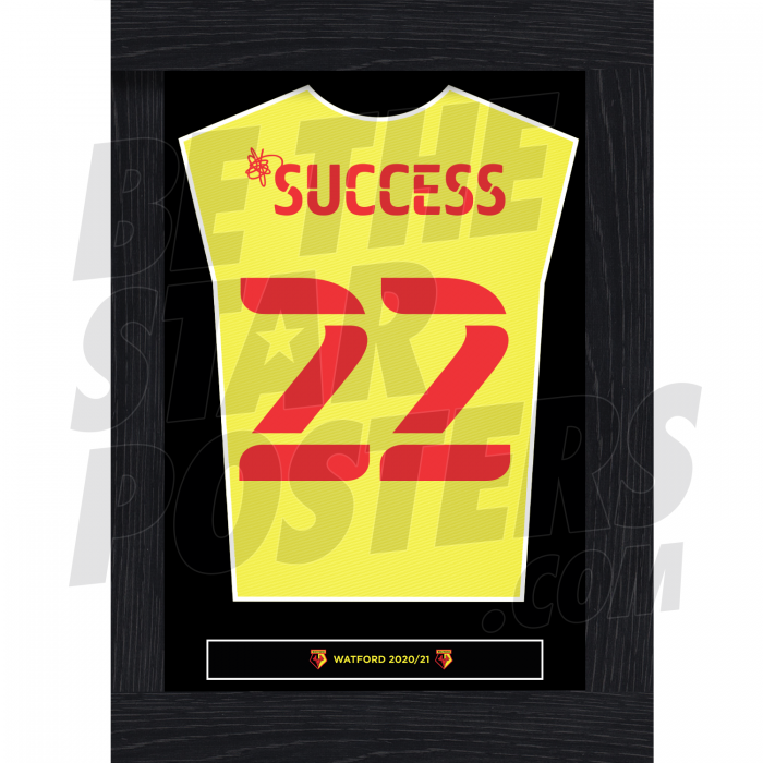 Success Watford FC Framed Shirt Poster 20/21