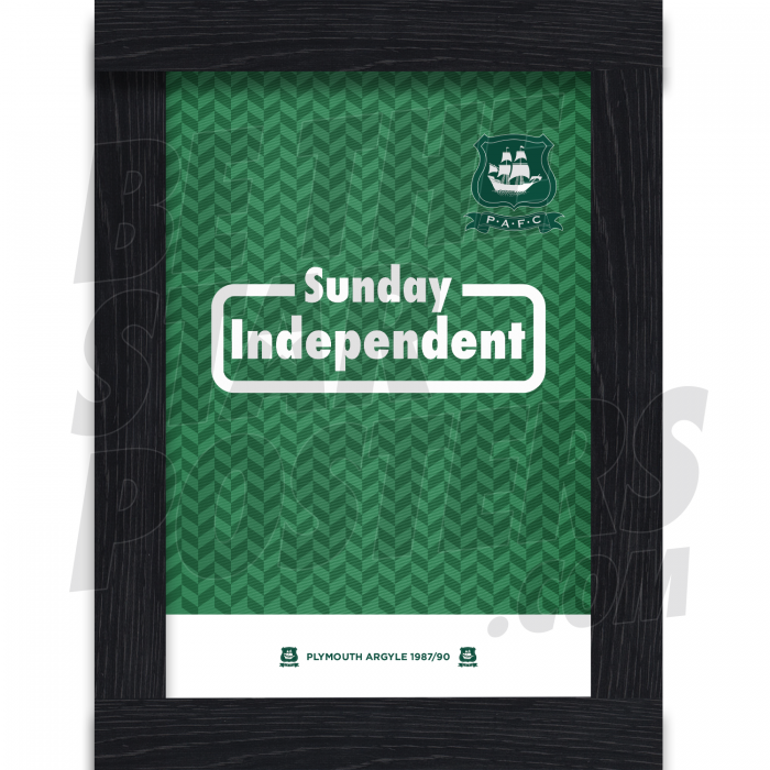 Plymouth Sunday Independent A4 Framed Poster