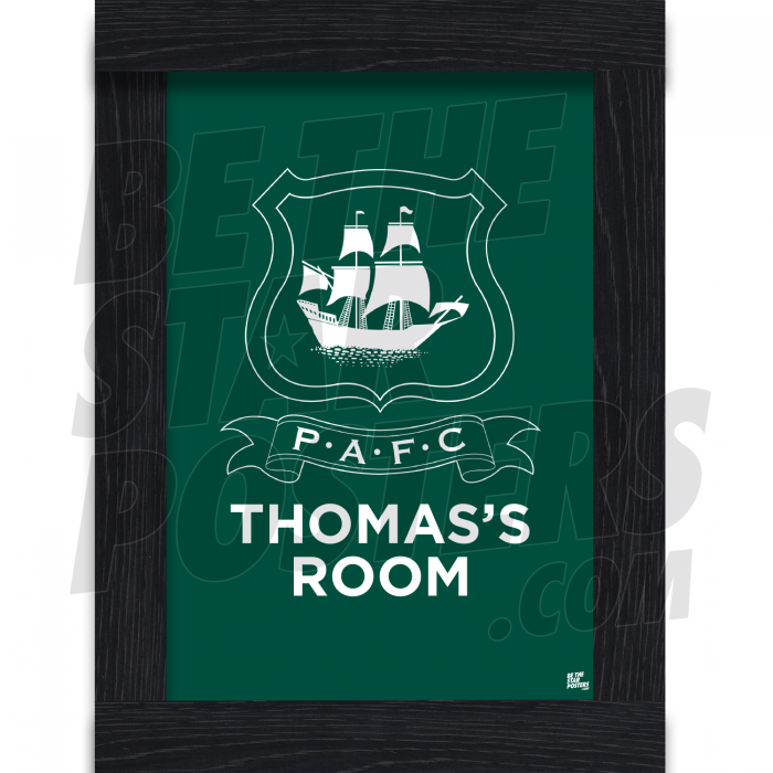 Plymouth Argyle FC Personalised Crest Poster