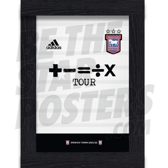 Ipswich Town FC Away Shirt Framed Poster A4 21/22