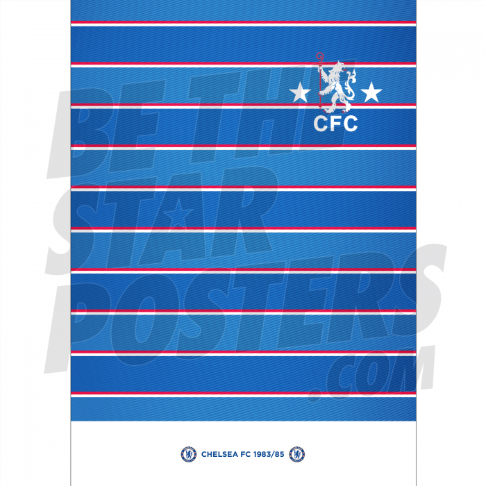 Chelsea FC '85 Retro Home Shirt A4 Unframed Poster