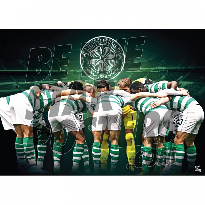 Celtic FC A3 Huddle Poster - Official Licensed A3 Poster