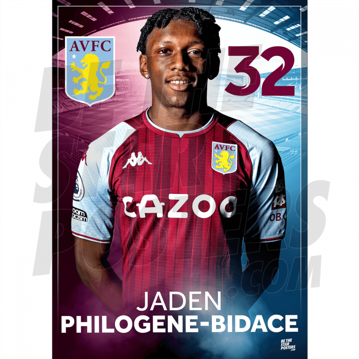 Philogene-Bidace Villa FC Headshot Poster A3 21/22