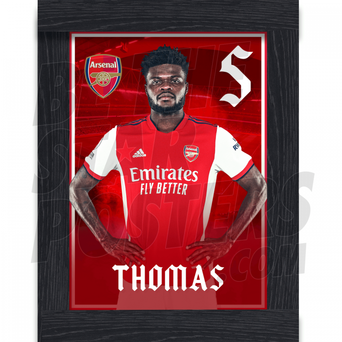 Thomas Arsenal Framed Headshot Poster A4 21/22