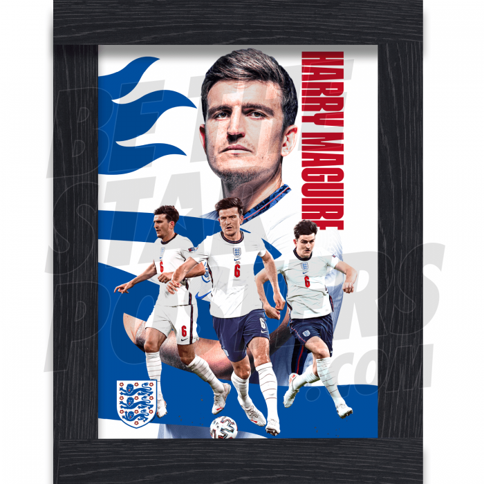 Harry Maguire England Framed Poster A3 21/22