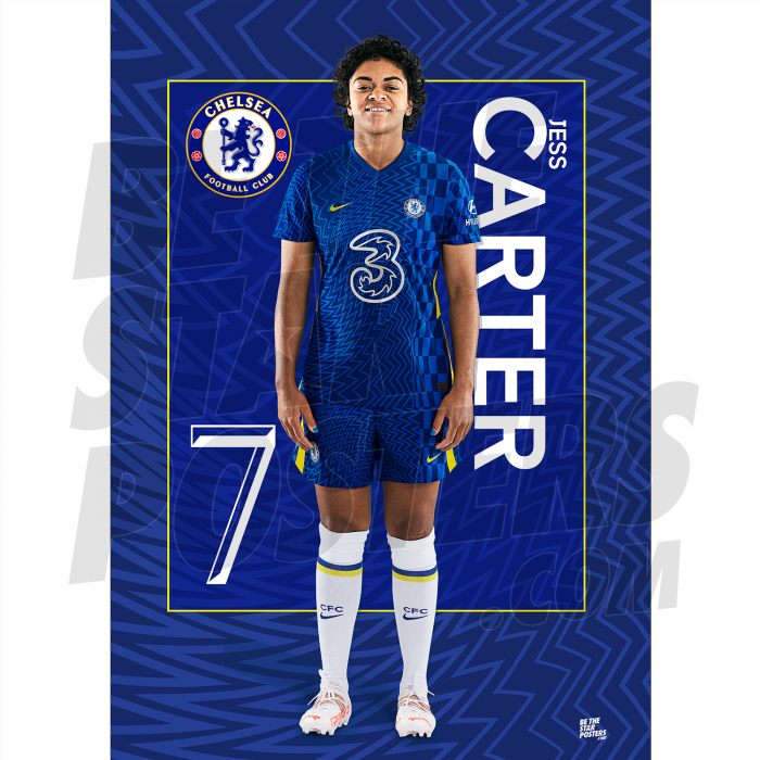Carter Chelsea FC Headshot Poster A3 21/22