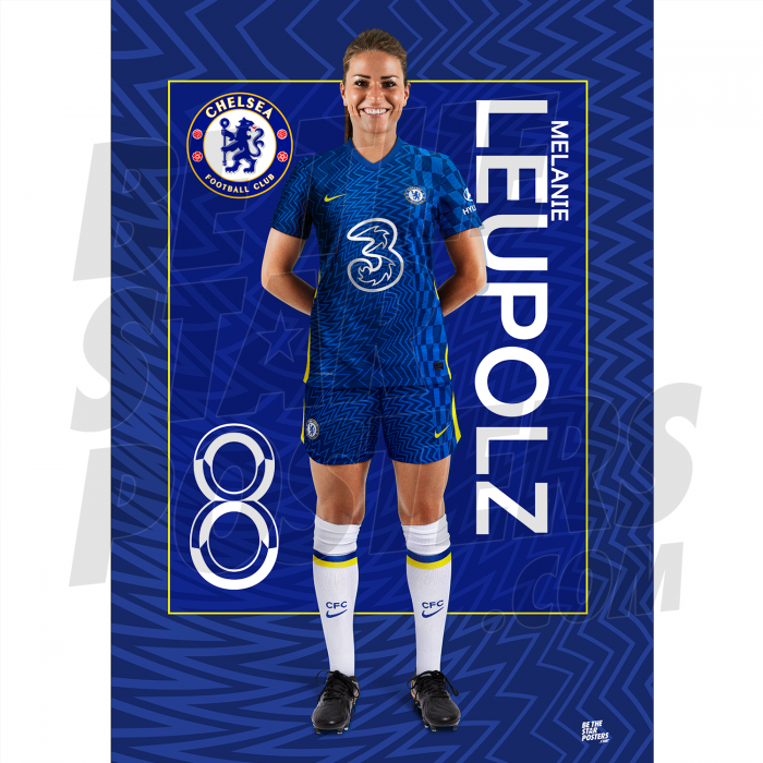 Leupolz Chelsea FC Headshot Poster A3 21/22