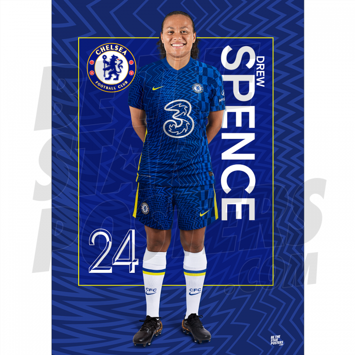 Spence Chelsea FC Headshot Poster A3 21/22