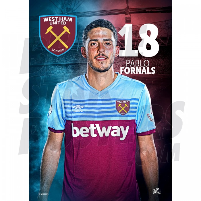 West Ham United FC Fornals A3 Poster 20/21