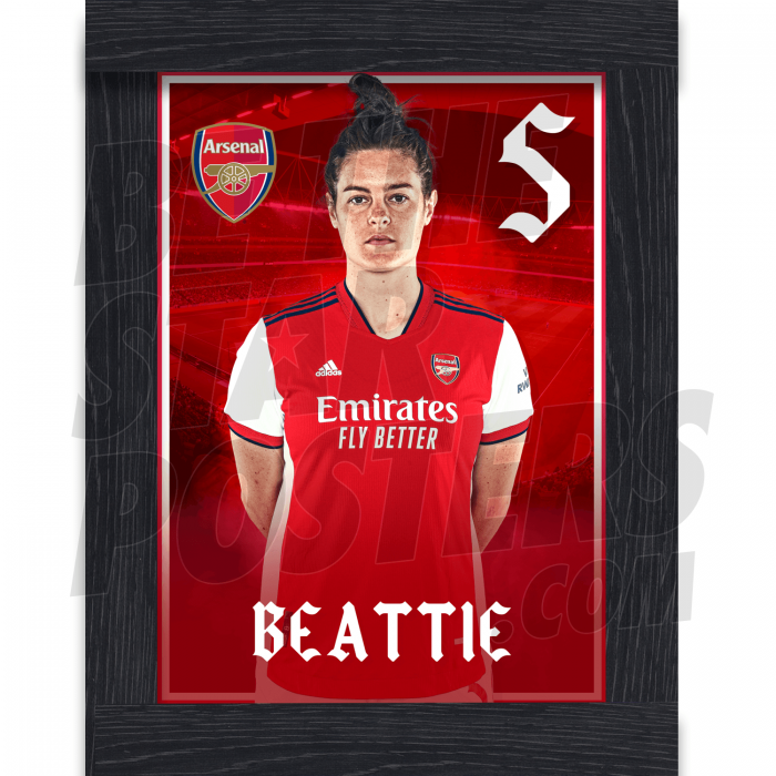 Beattie Arsenal FC Framed Headshot Poster A3 21/22