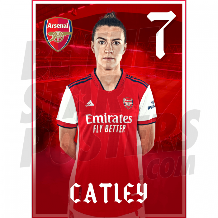 Catley Arsenal FC Headshot Poster A4 21/22