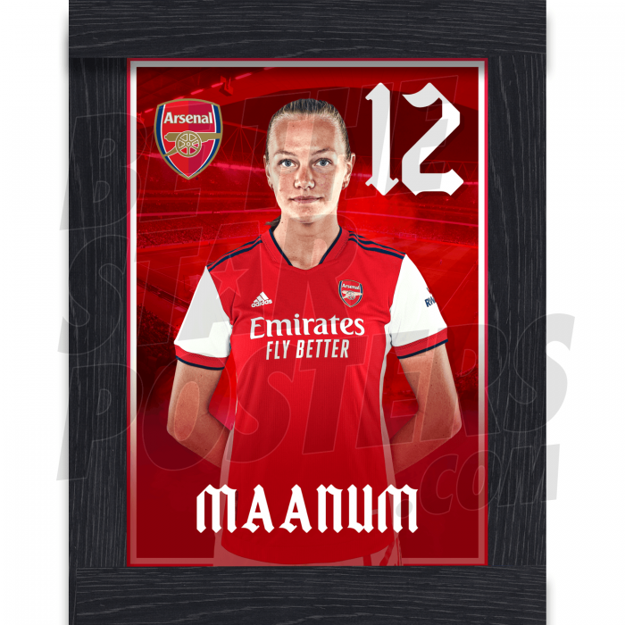 Maanum Arsenal FC Framed Headshot Poster A4 21/22