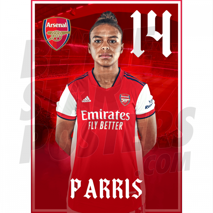 Paris Arsenal FC Headshot Poster A4 21/22
