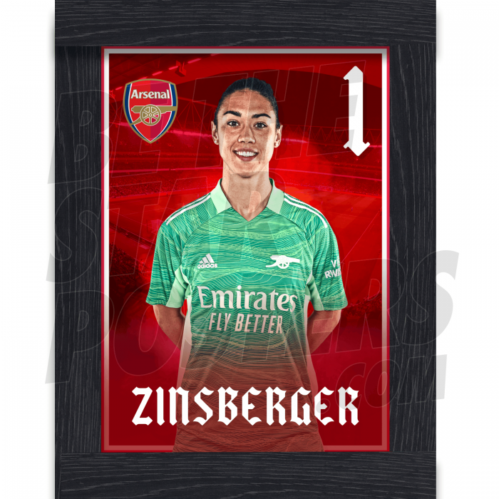 Zinsberger Arsenal Framed Headshot Poster A3 21/22
