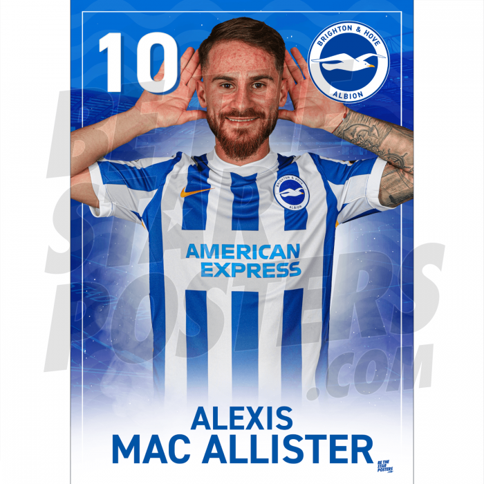 Mac Allister BHAFC Headshot Poster A4 21/22
