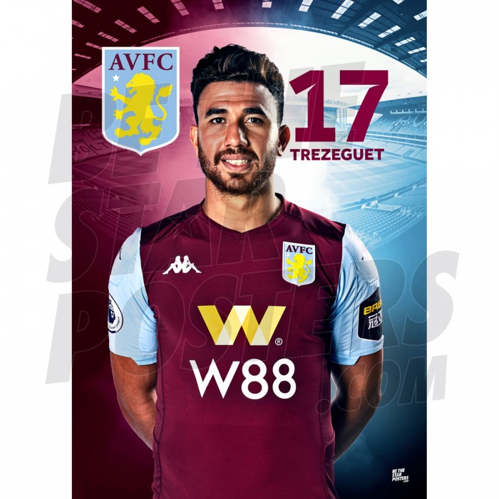Aston Villa Trezeguet A3 19/20 Poster
