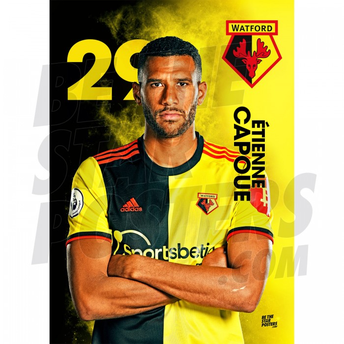Capoue Watford A3 FC 19/20 Action Poster