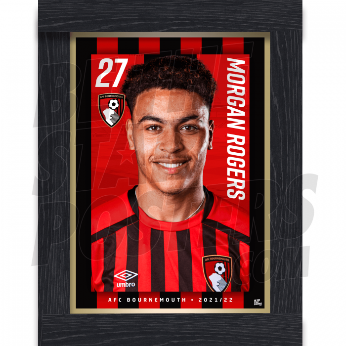 Rogers Bournemouth Framed Headshot A3 21/22