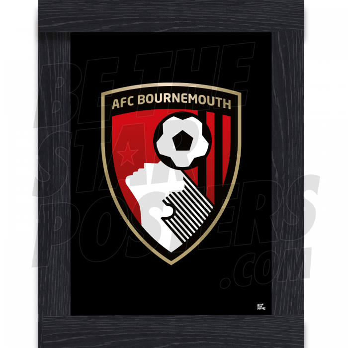 AFC Bournemouth Alternative Crest Framed A3 Poster