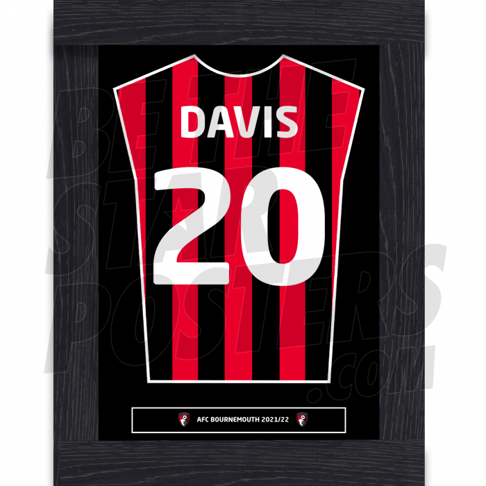 Davis Bournemouth Home Framed Shirt A4 21/22