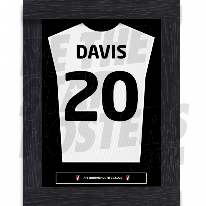Davis Bournemouth Away Framed Shirt A3 21/22