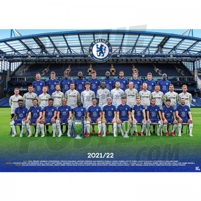 Chelsea FC Squad Poster A2 Poster 21/22