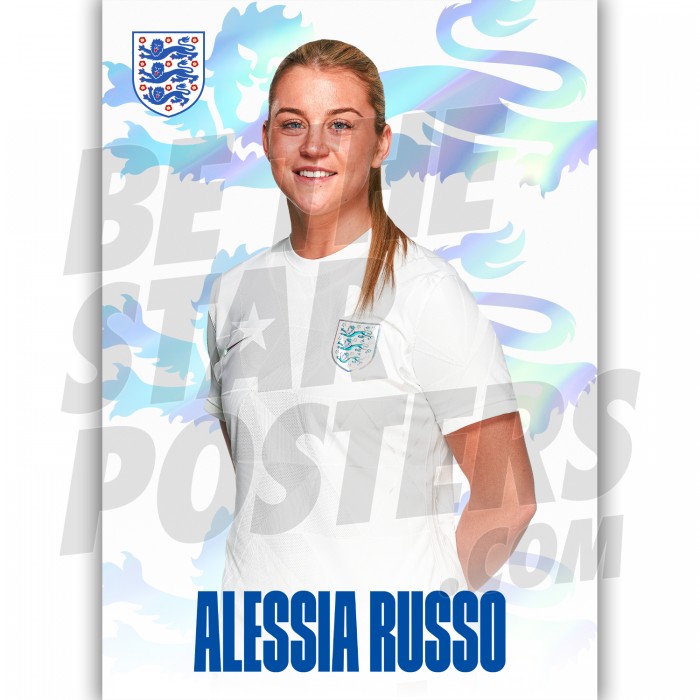 Russo Lionesses Headshot Poster A4