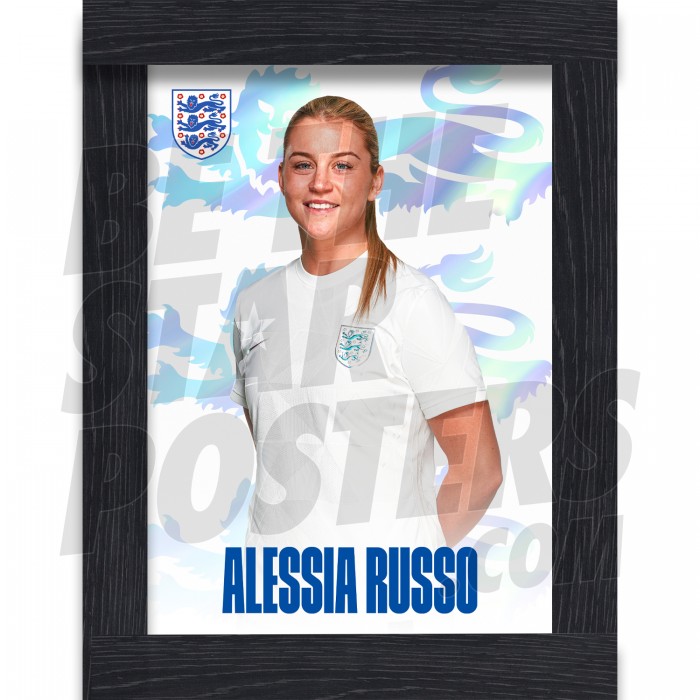Russo Lionesses Framed Headshot Poster A4