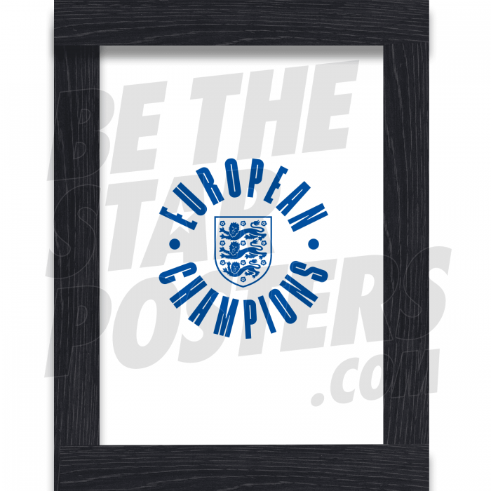 European Champions Circle Framed Poster White A3