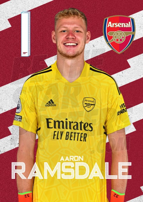 Ramsdale Arsenal Headshot Poster A4 22/23