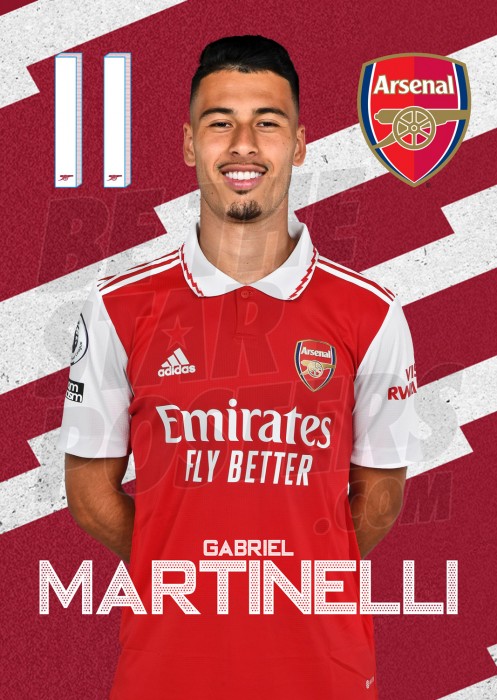 Martinelli Arsenal Headshot Poster A4 22/23