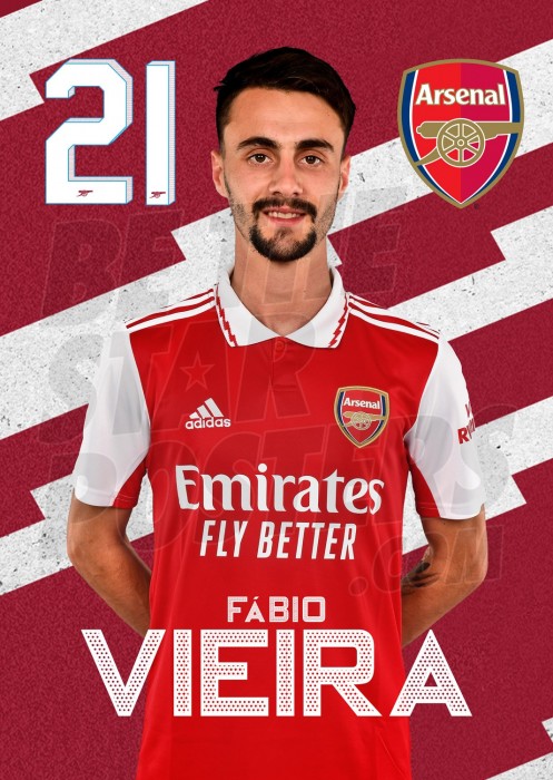 Viera Arsenal Headshot Poster A4 22/23