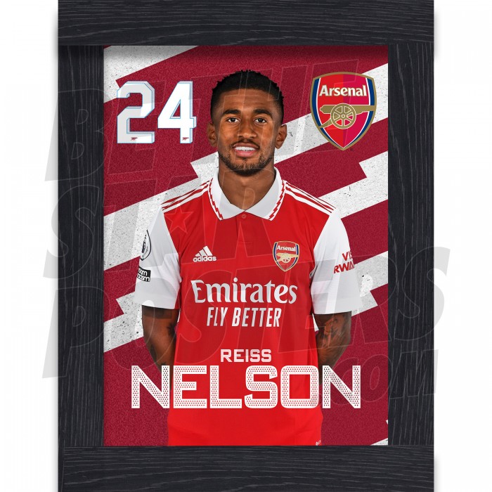 Nelson Arsenal Framed Headshot Poster A3 22/23