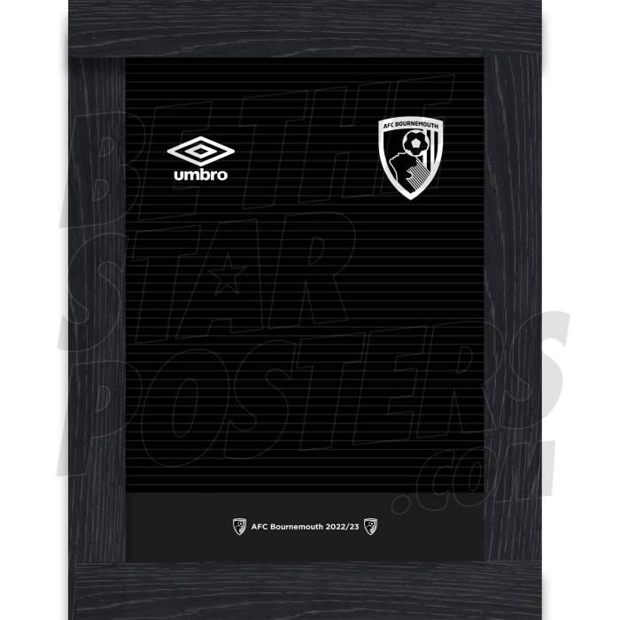 AFC Bournemouth Third Shirt Framed Poster A3 22/23