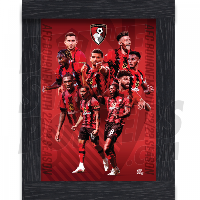AFC Bournemouth Framed Montage Poster A3 22/23