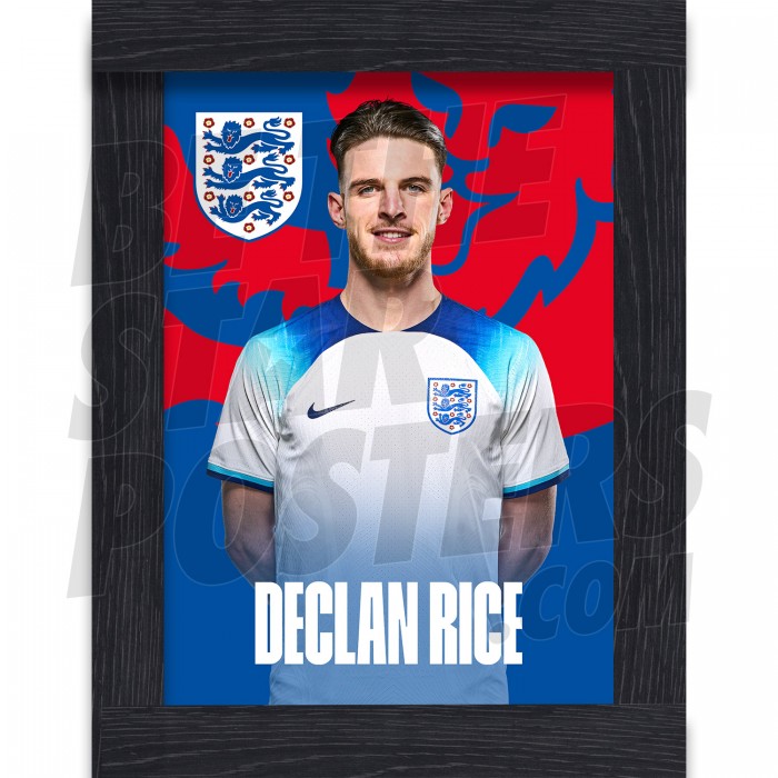 Rice England Home Framed H/S Poster A3 22/23