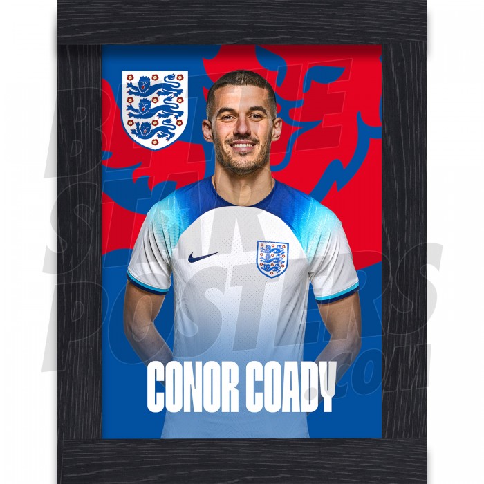Coady England Home Framed H/S Poster A4 22/23